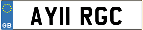 Trailer License Plate